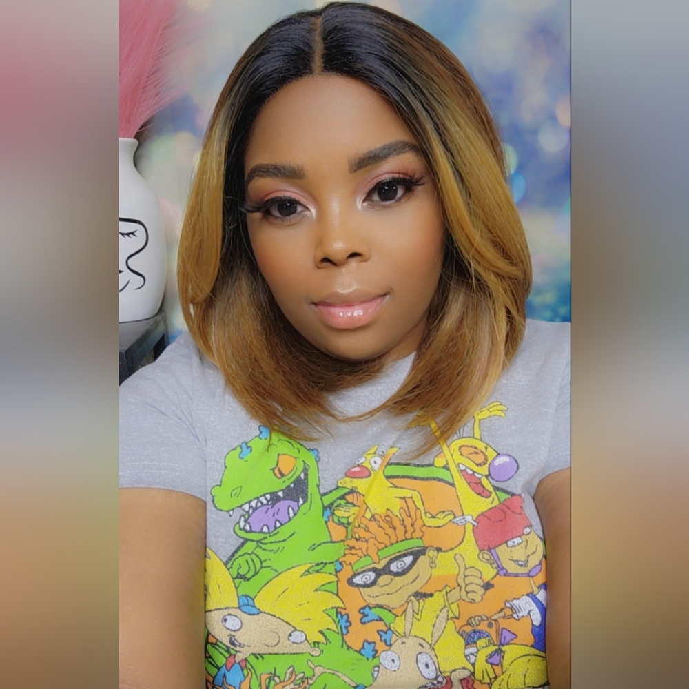 Stylish Ombre Brown Wig